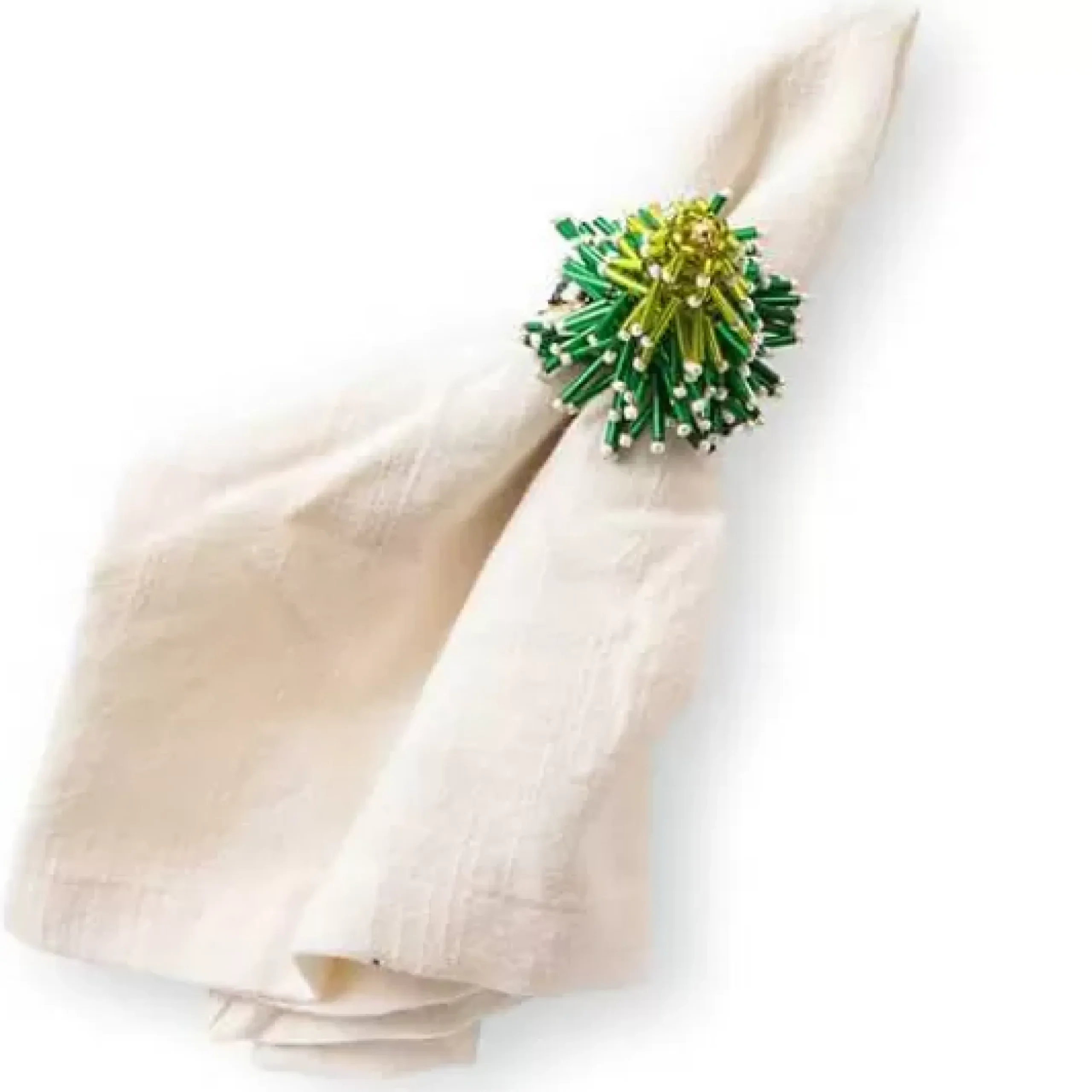 MacKenzie-Childs Tree Candy Cane Napkin Rings, Set of 4< Holiday|Kitchen & Dining Sets