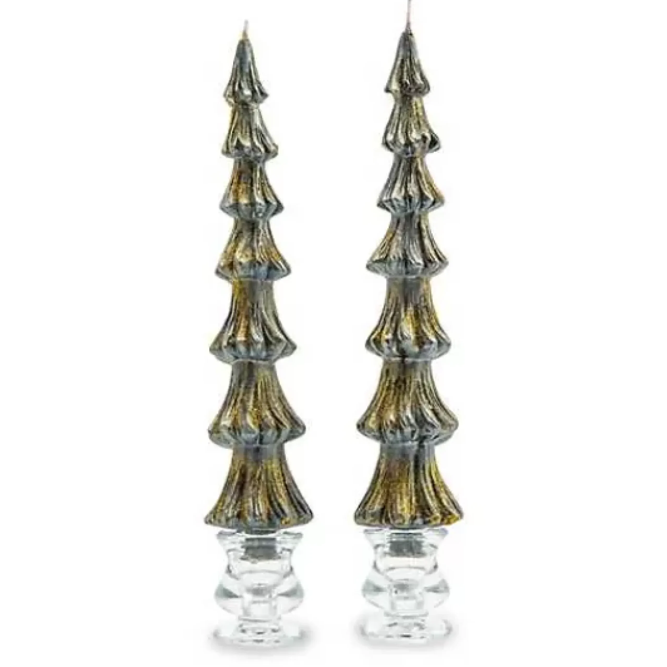 MacKenzie-Childs Tree Dinner Candles - 12 - Black - Set of 2< Holiday|Candles & Fragrances