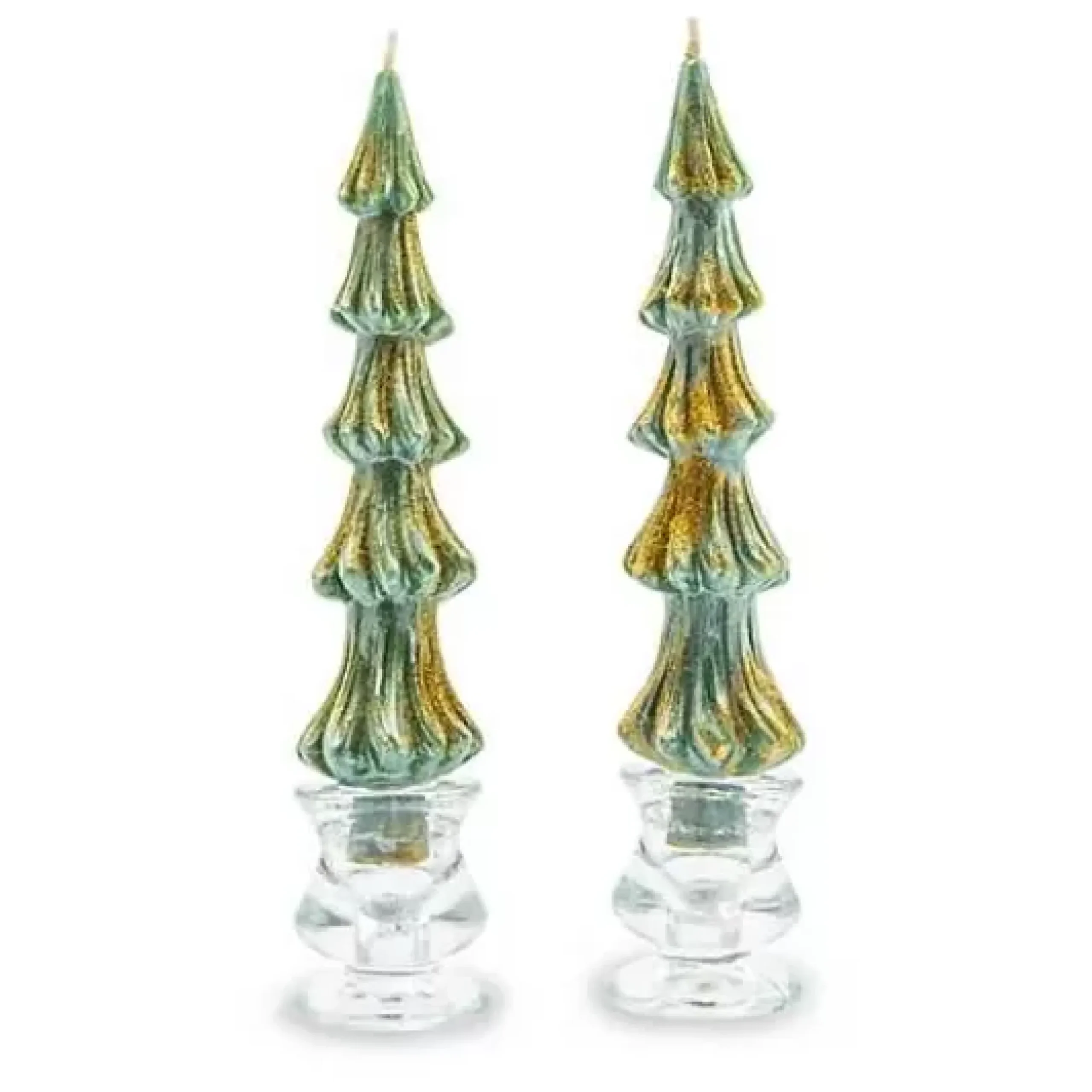 MacKenzie-Childs Tree Dinner Candles - 8 - Green - Set of 2< Holiday|Candles & Fragrances