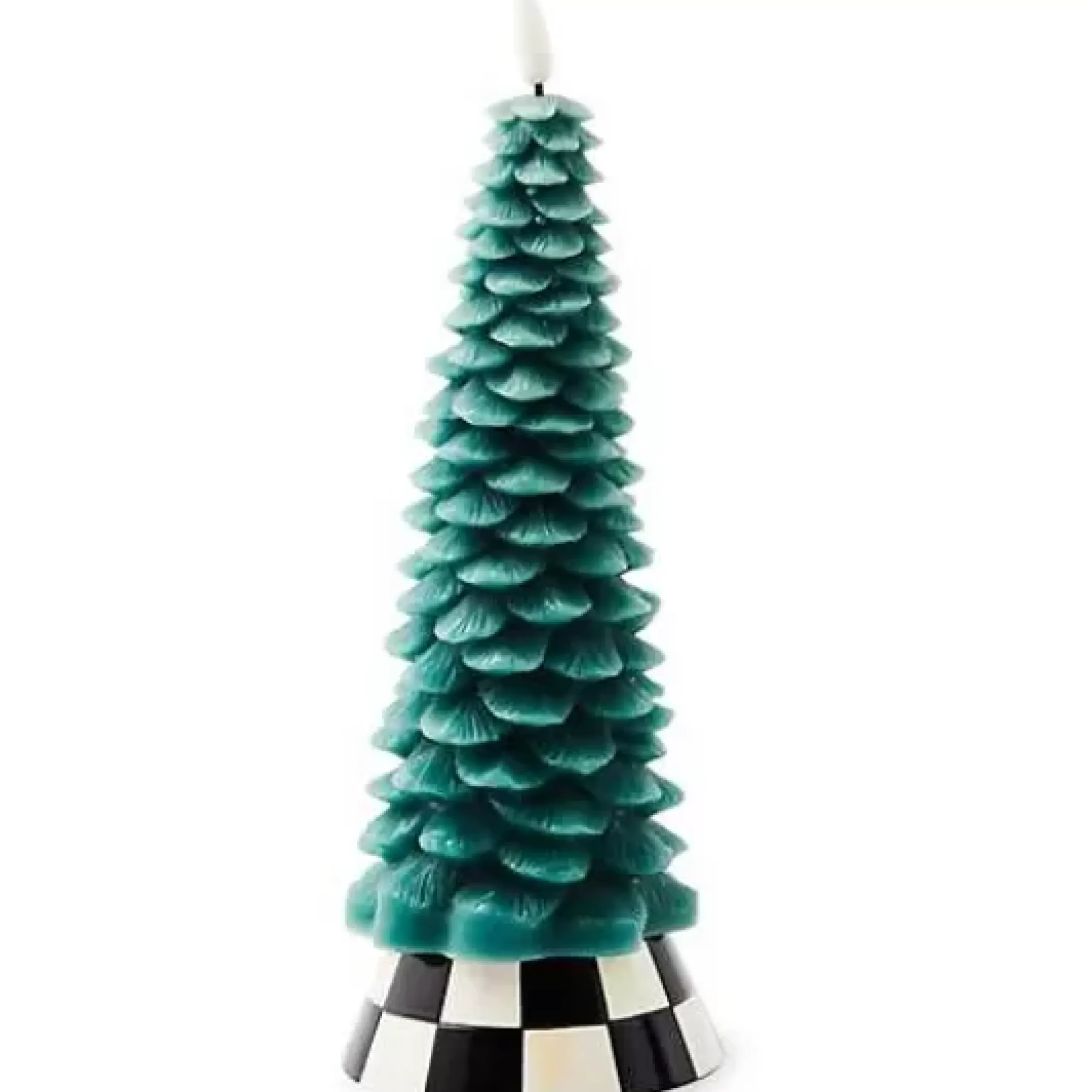 MacKenzie-Childs Tree Short Flameless Candle< Holiday|Candles & Fragrances