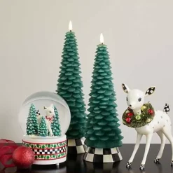 MacKenzie-Childs Tree Short Flameless Candle< Holiday|Candles & Fragrances