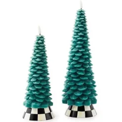 MacKenzie-Childs Tree Tall Flameless Candle< Holiday|Candles & Fragrances