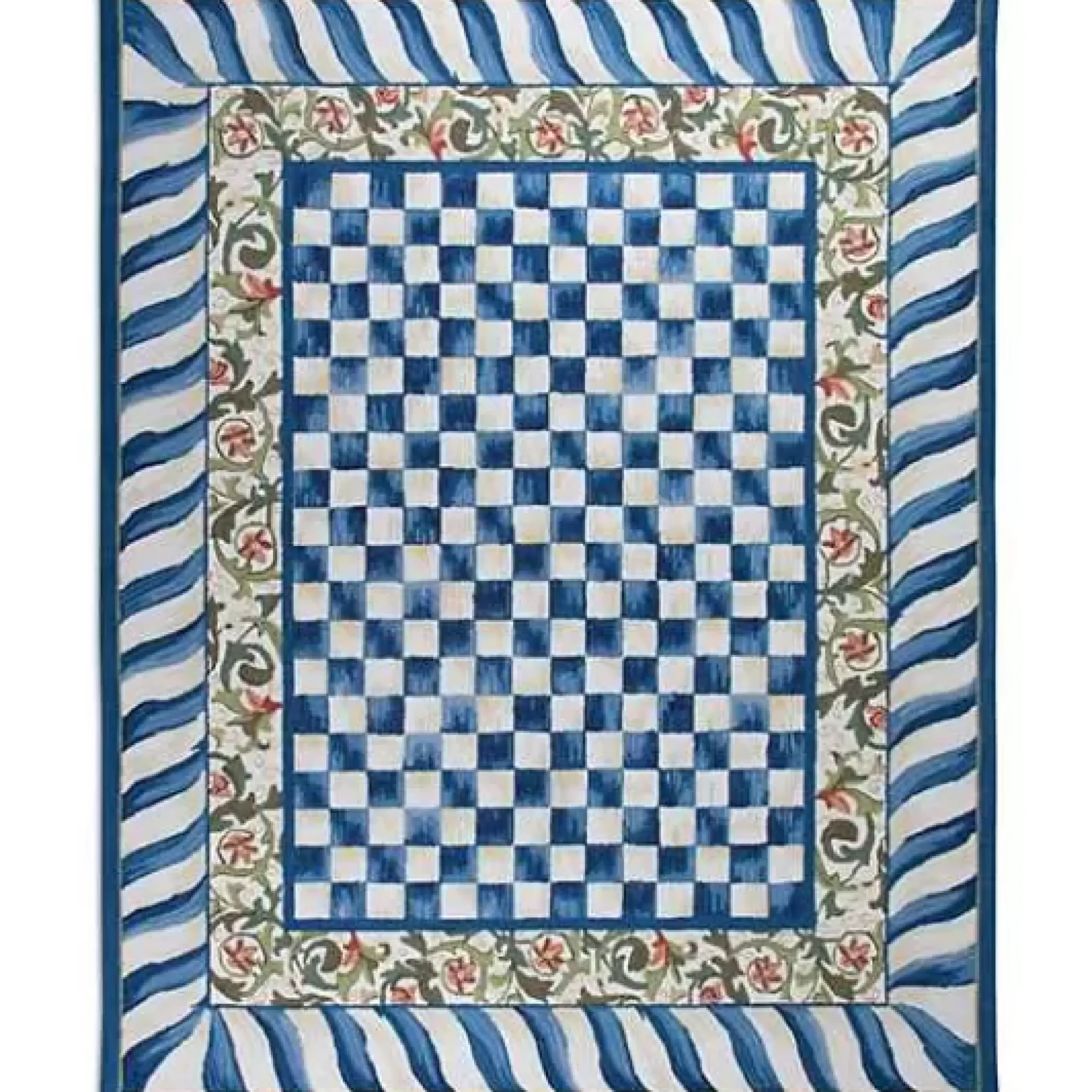 MacKenzie-Childs Truly Royal Check 8' x 10' Rug< Rugs
