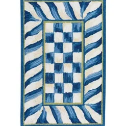 MacKenzie-Childs Truly Royal Check 2' x 3' Rug< Rugs