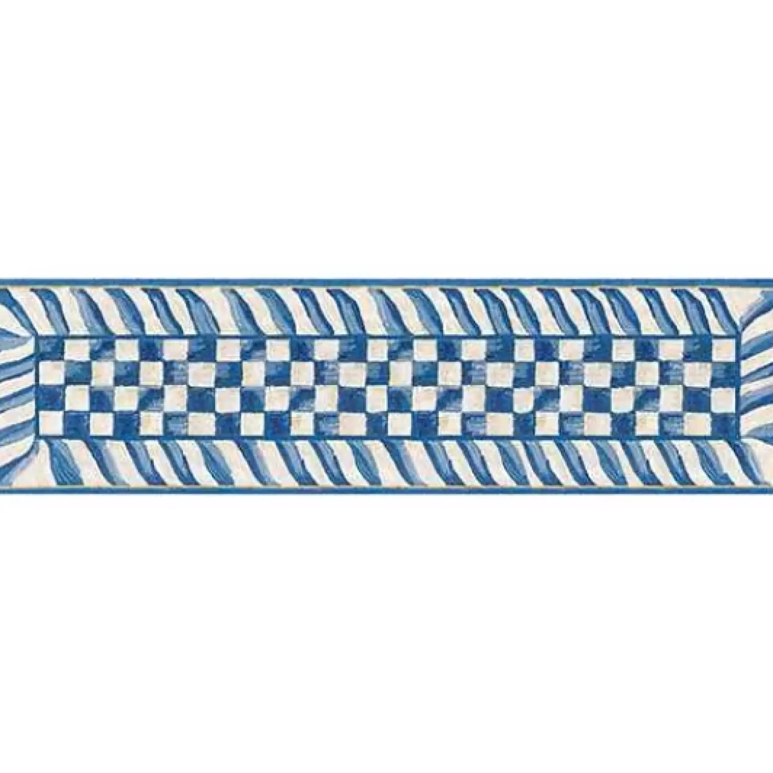 MacKenzie-Childs Truly Royal Check 2'6 x 8' Washable Runner< Rugs