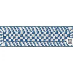 MacKenzie-Childs Truly Royal Check 2'6 x 8' Washable Runner< Rugs