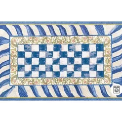 MacKenzie-Childs Truly Royal Check 3' x 5' Washable Rug< Rugs