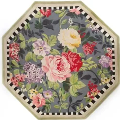 MacKenzie-Childs Tudor Rose 6' Octagon Rug< Rugs