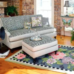 MacKenzie-Childs Tudor Rose 6' Octagon Rug< Rugs