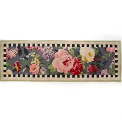 MacKenzie-Childs Tudor Rose 2'8 x 8' Runner< Rugs