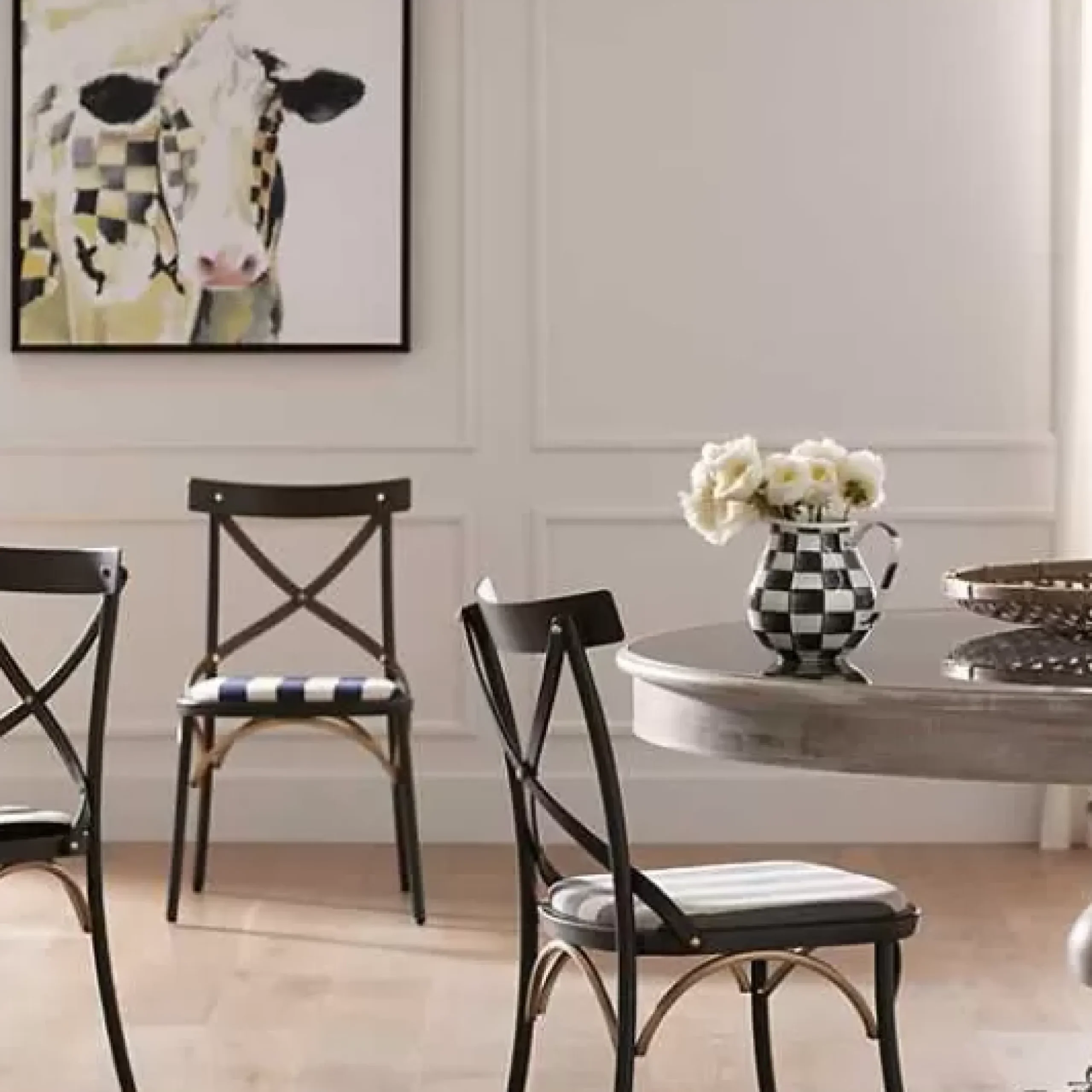 MacKenzie-Childs Tuscan Farm 62 Round Pedestal Table< Dining Room & Kitchen