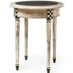 MacKenzie-Childs Tuscan Farm Round Accent Table< Entryway Furniture|Living Room