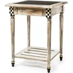 MacKenzie-Childs Tuscan Farm Square Accent Table< Entryway Furniture|Living Room