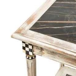 MacKenzie-Childs Tuscan Farm Square Accent Table< Entryway Furniture|Living Room