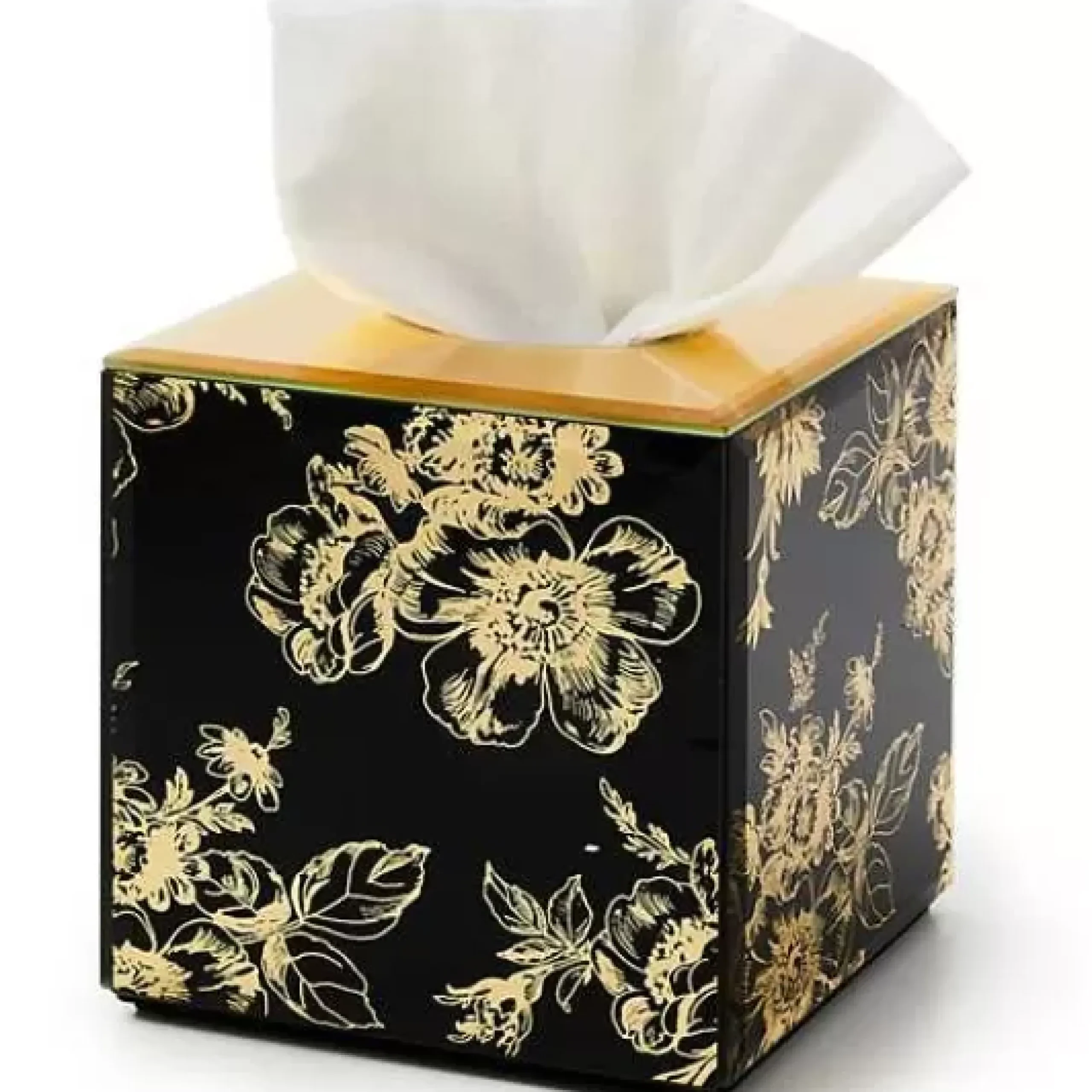 MacKenzie-Childs Twilight Toile Boutique Tissue Box Cover< Bath & Bath Accessories