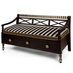 MacKenzie-Childs Vendage Bench< Storage Furniture|Living Room