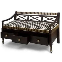 MacKenzie-Childs Vendage Bench< Storage Furniture|Living Room