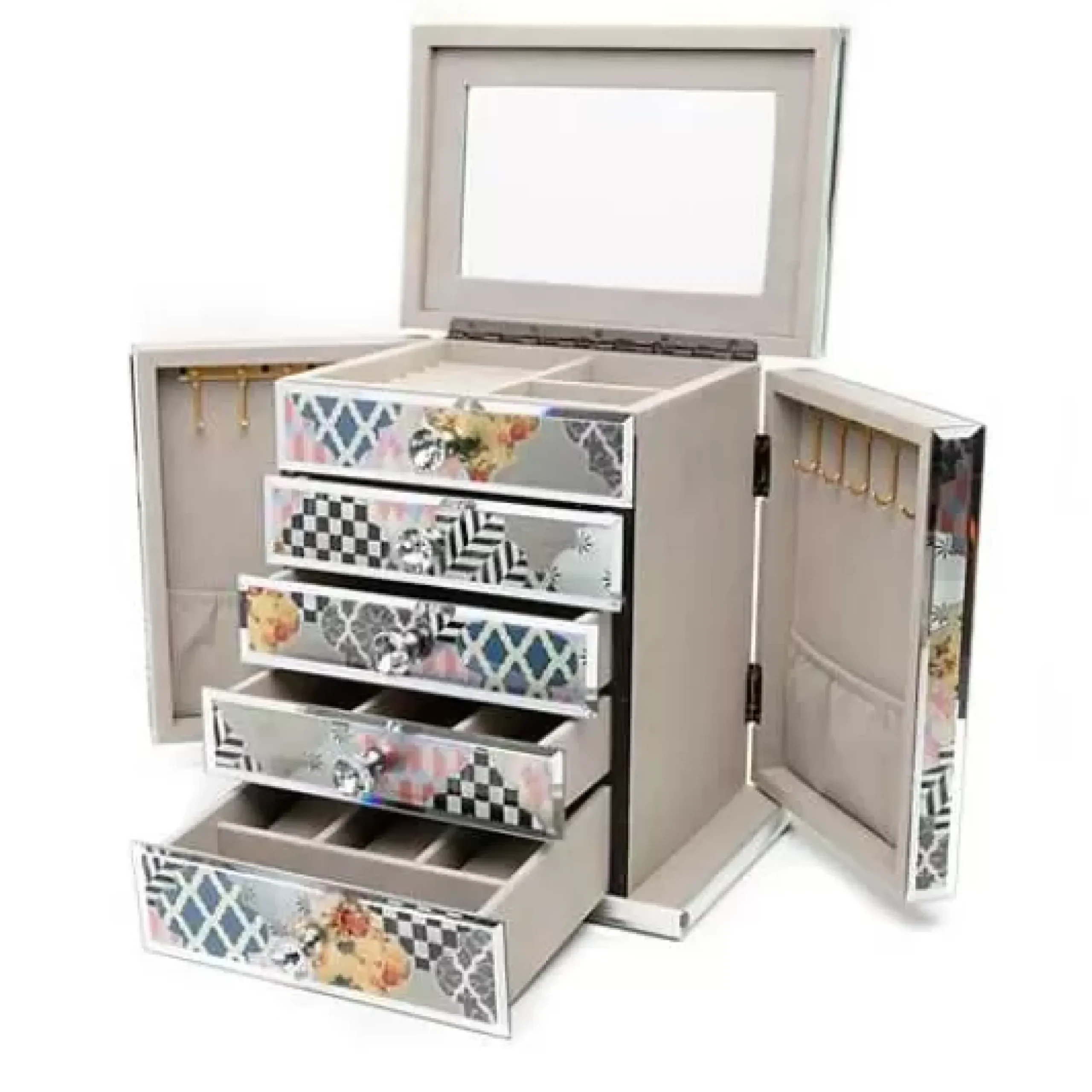 MacKenzie-Childs Venezia Jewelry Armoire< Room Accents|Bath & Bath Accessories