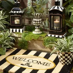 MacKenzie-Childs Welcome Awning Stripe Entrance Mat< Rugs