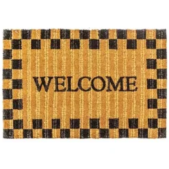 MacKenzie-Childs Welcome Checked Entrance Mat< Outdoor|Rugs