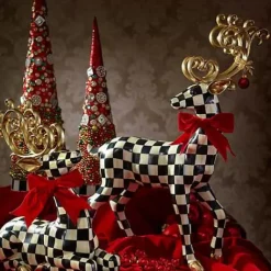 MacKenzie-Childs Westminster Resting Deer< Holiday|Room Accents