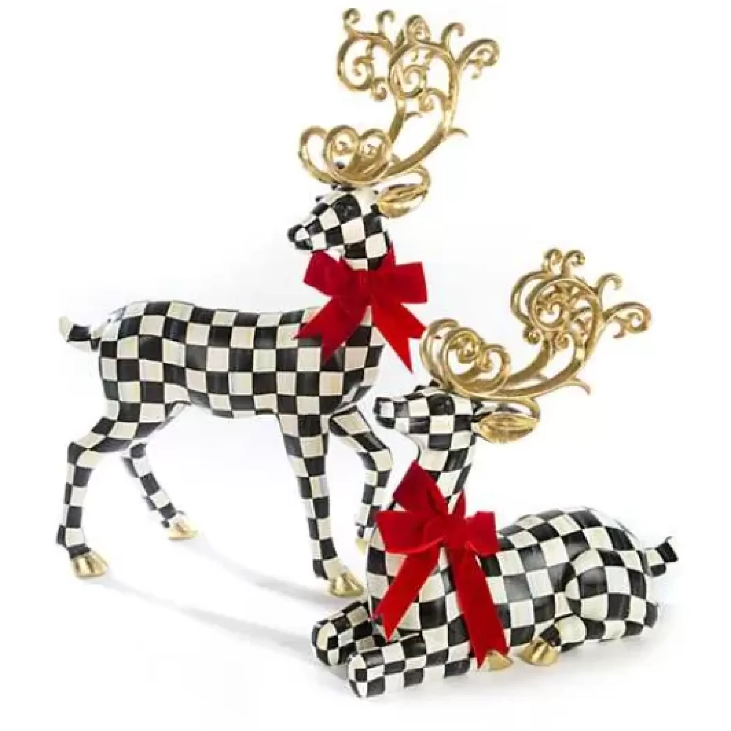 MacKenzie-Childs Westminster Resting Deer< Holiday|Room Accents