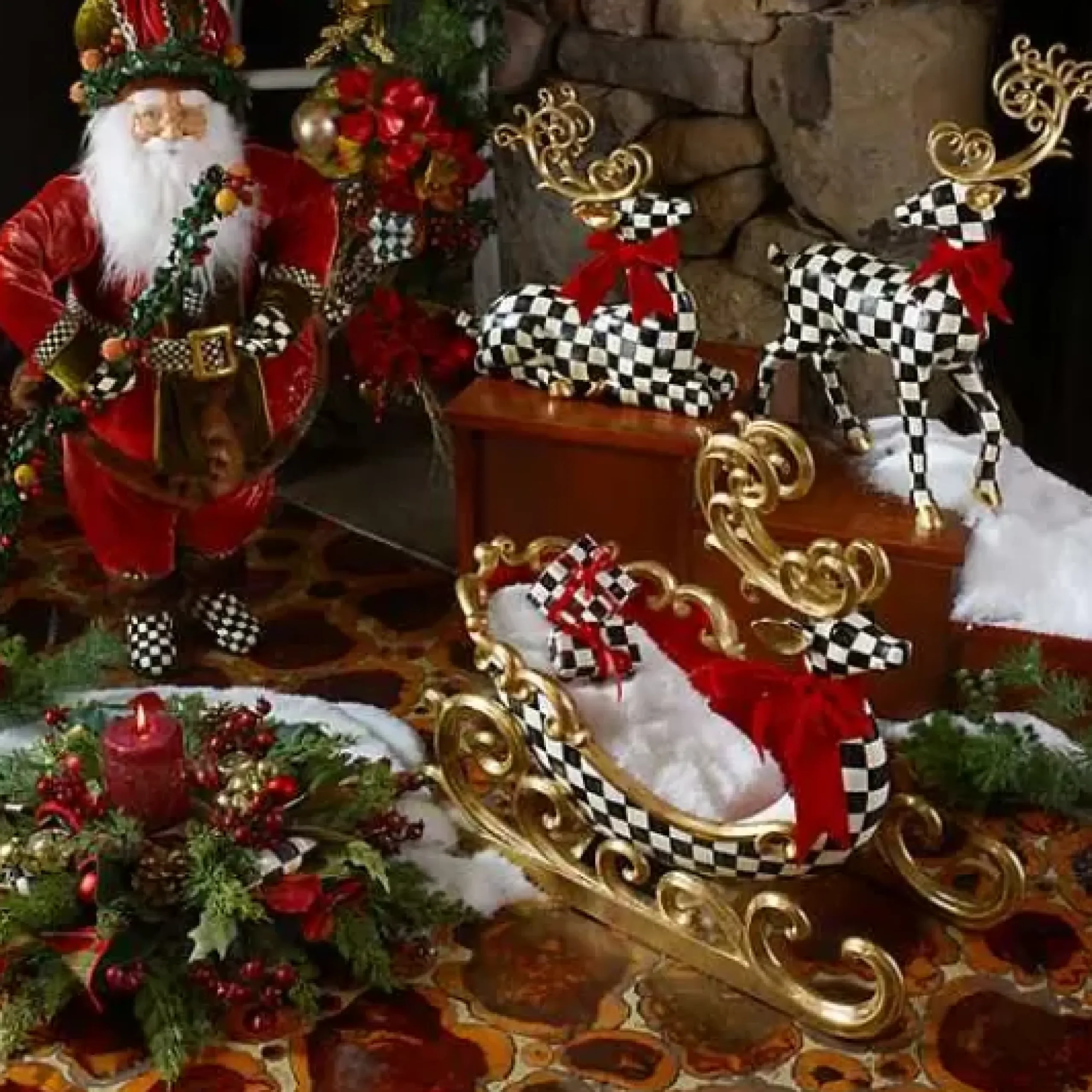 MacKenzie-Childs Westminster Standing Deer< Holiday|Room Accents
