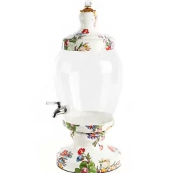 MacKenzie-Childs White Flower Market Beverage Hostess< Drinkware|Bar Entertaining