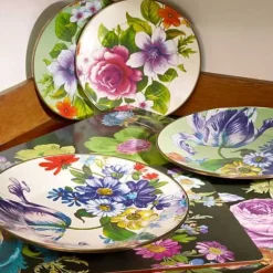 MacKenzie-Childs White Flower Market Salad/Dessert Plate< Dinnerware & Flatware