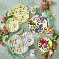MacKenzie-Childs White Flower Market Salad/Dessert Plate< Dinnerware & Flatware
