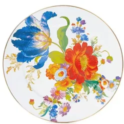 MacKenzie-Childs White Flower Market Serving Platter< Bar Entertaining|Serveware