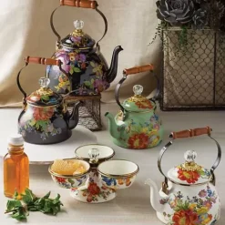 MacKenzie-Childs White Flower Market Triplicity< Bar Entertaining|Serveware
