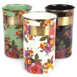 MacKenzie-Childs White Flower Market Utensil Holder< Kitchen Storage & Organization