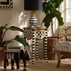 MacKenzie-Childs Wild Indoors Accent Table< Entryway Furniture|Living Room