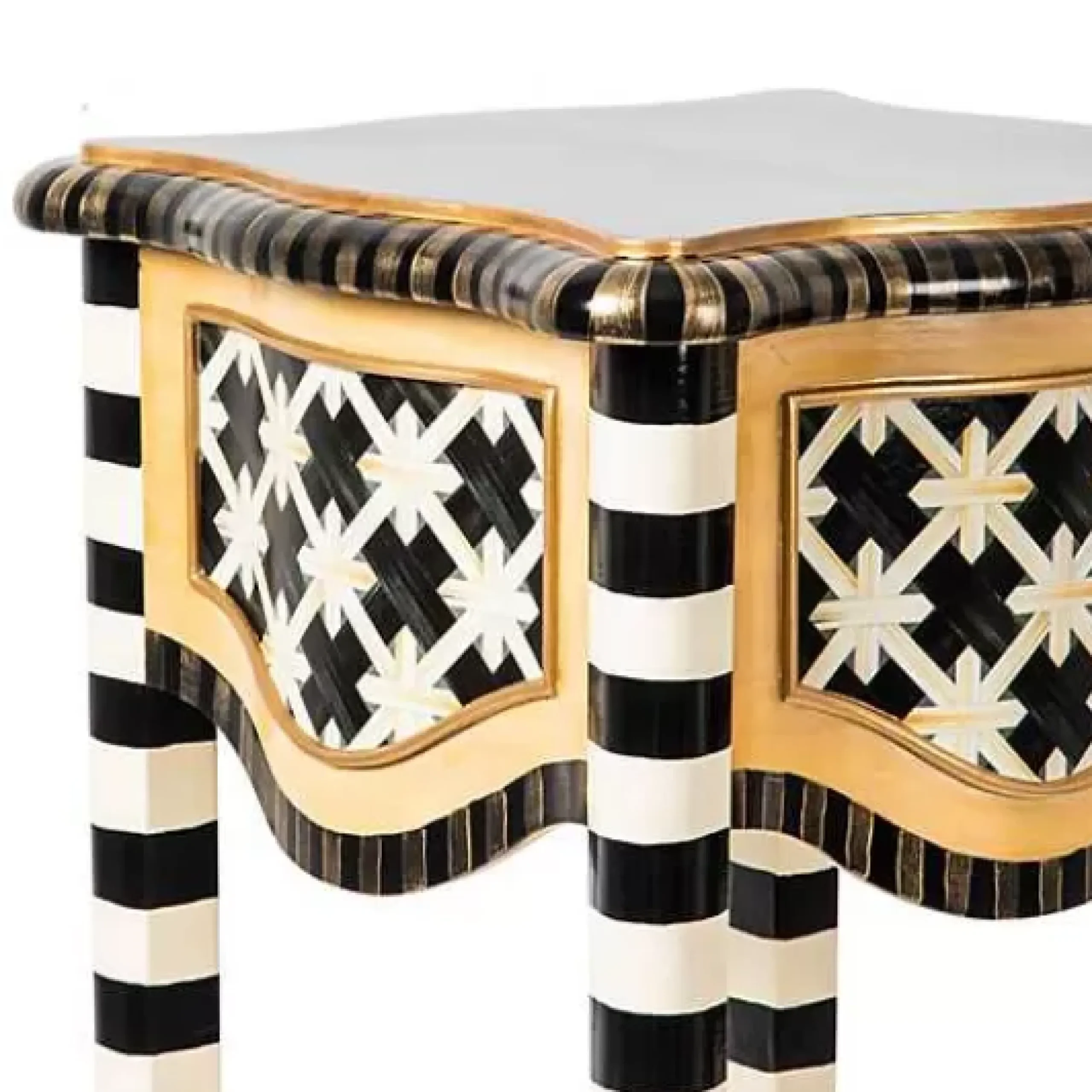 MacKenzie-Childs Wild Indoors Accent Table< Entryway Furniture|Living Room