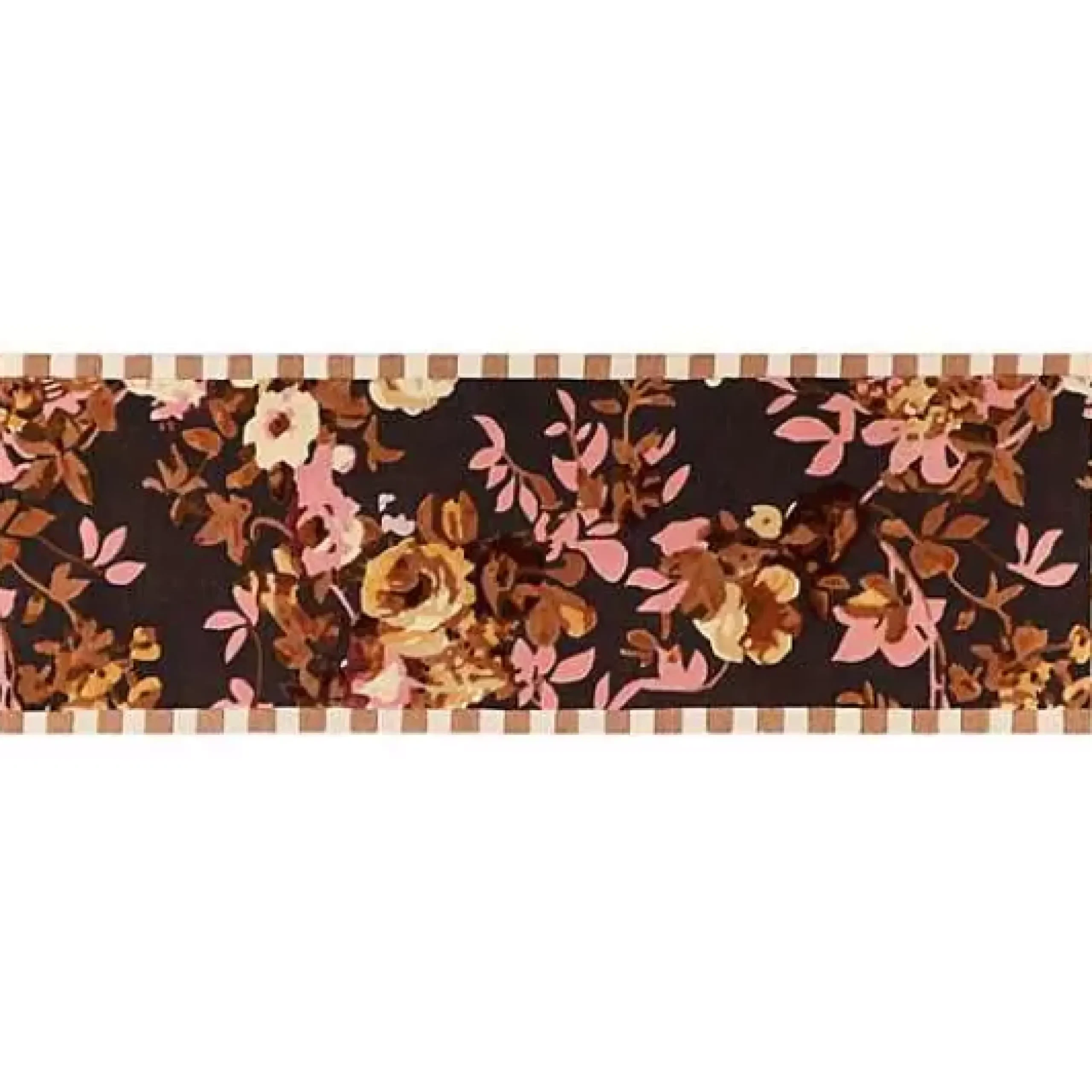 MacKenzie-Childs Wild Rose Floral 2'6 x 8' Runner Rug< Rugs