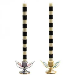 MacKenzie-Childs Wildflowers Butterfly Candle Holders, Set of 2< Spring|Candles & Fragrances