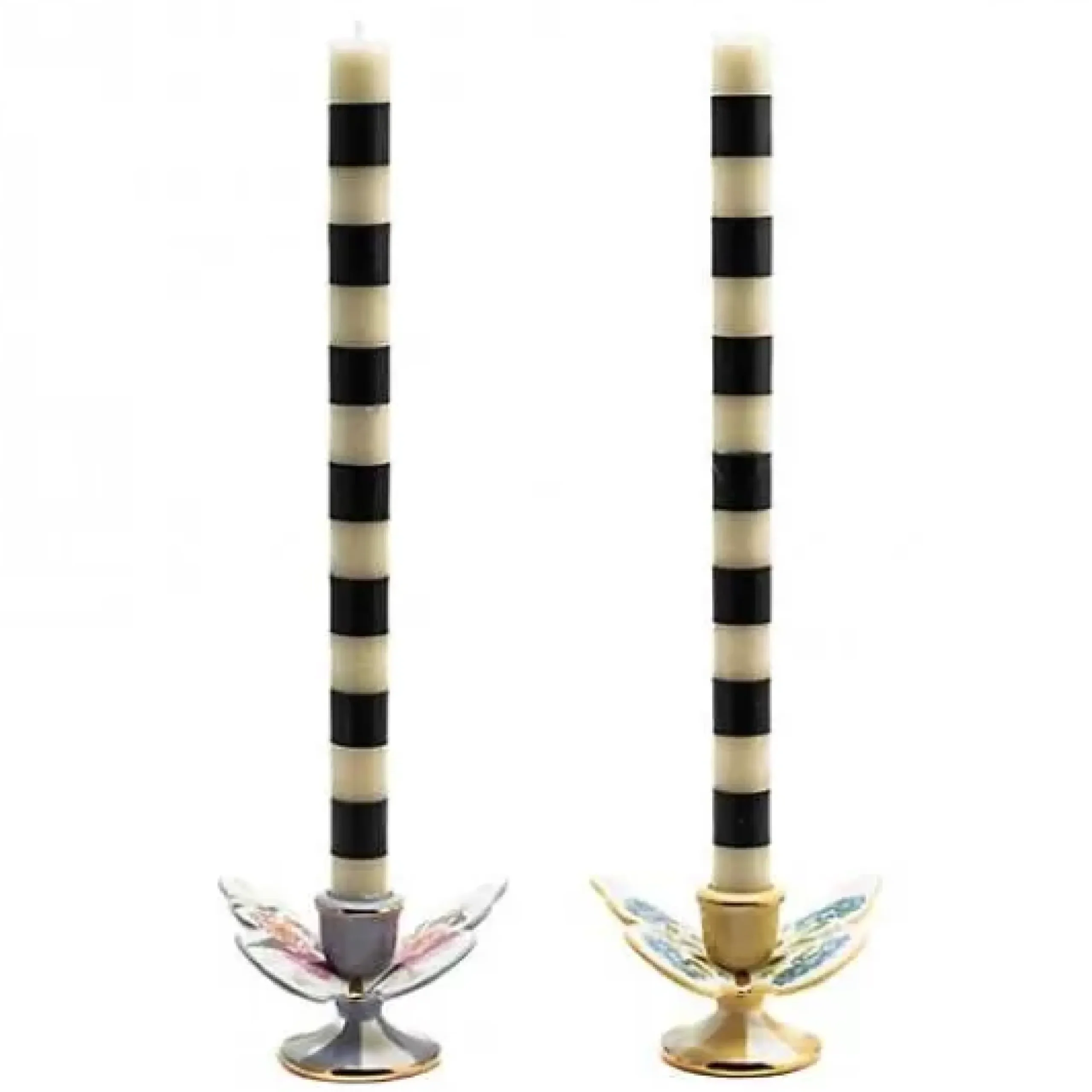 MacKenzie-Childs Wildflowers Butterfly Candle Holders, Set of 2< Spring|Candles & Fragrances
