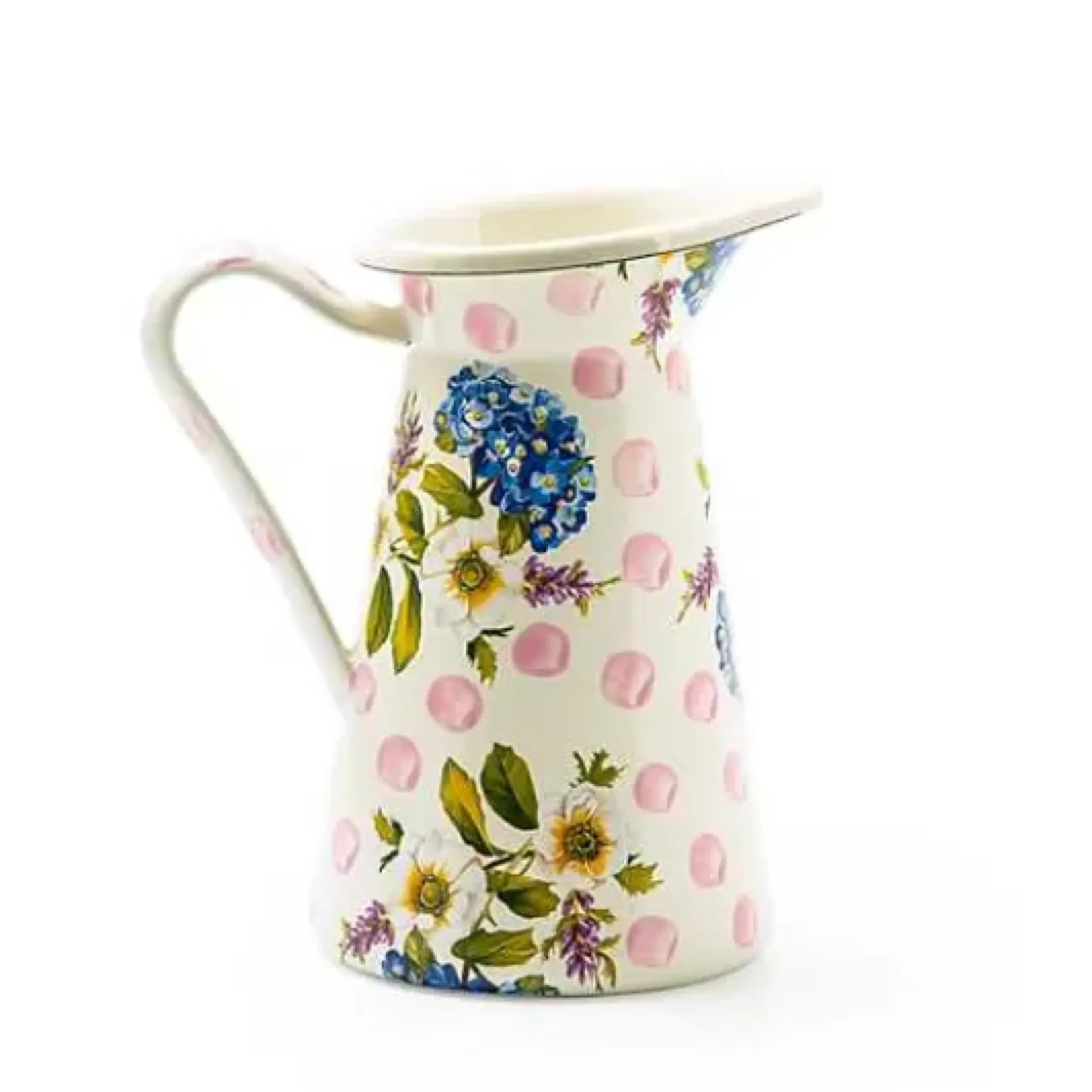 MacKenzie-Childs Wildflowers Pink Medium Practical Pitcher< Bar Entertaining|Serveware