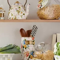 MacKenzie-Childs Wildflowers Pink Utensil Holder< Kitchen Storage & Organization