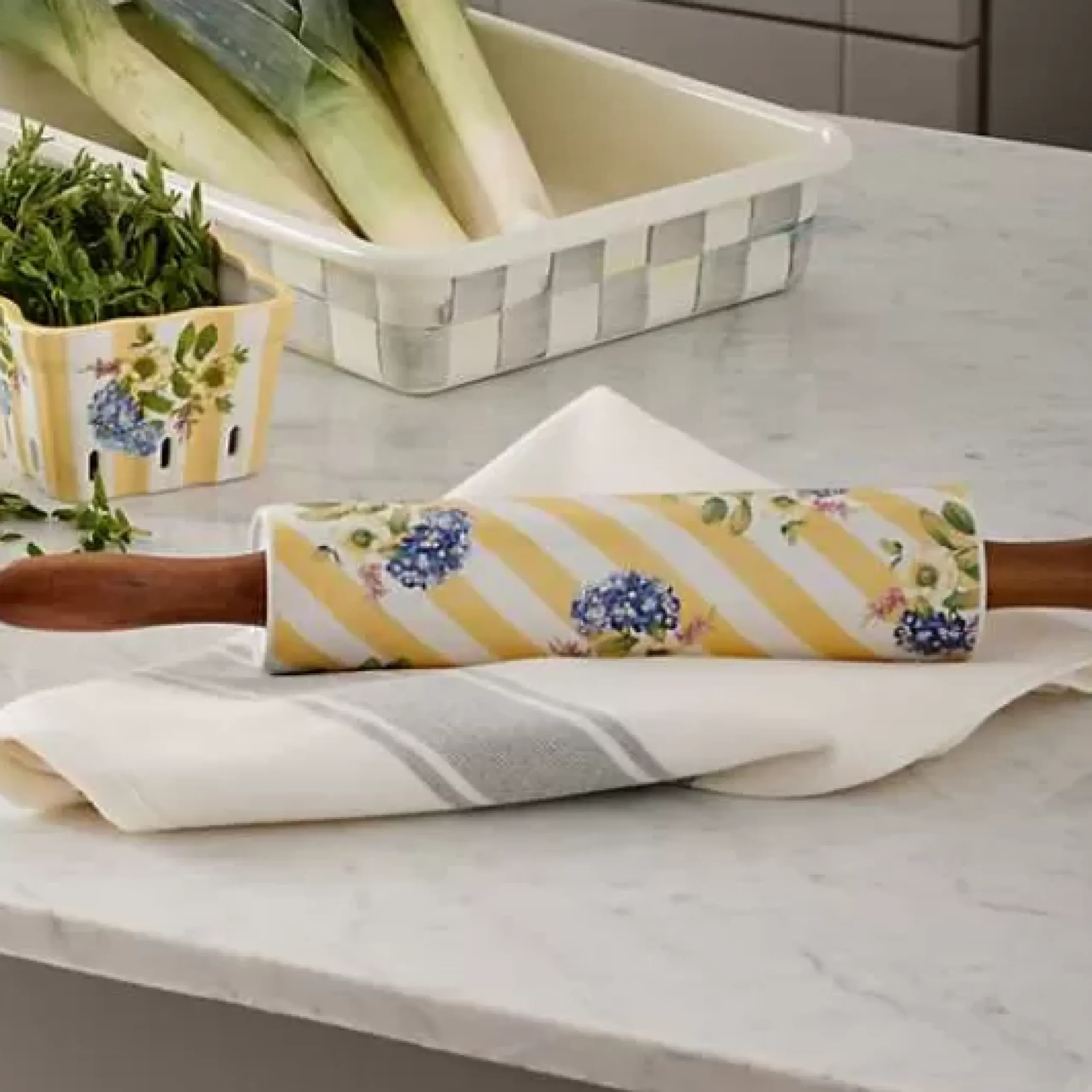 MacKenzie-Childs Wildflowers Rolling Pin< Kitchen Utensils & Tools