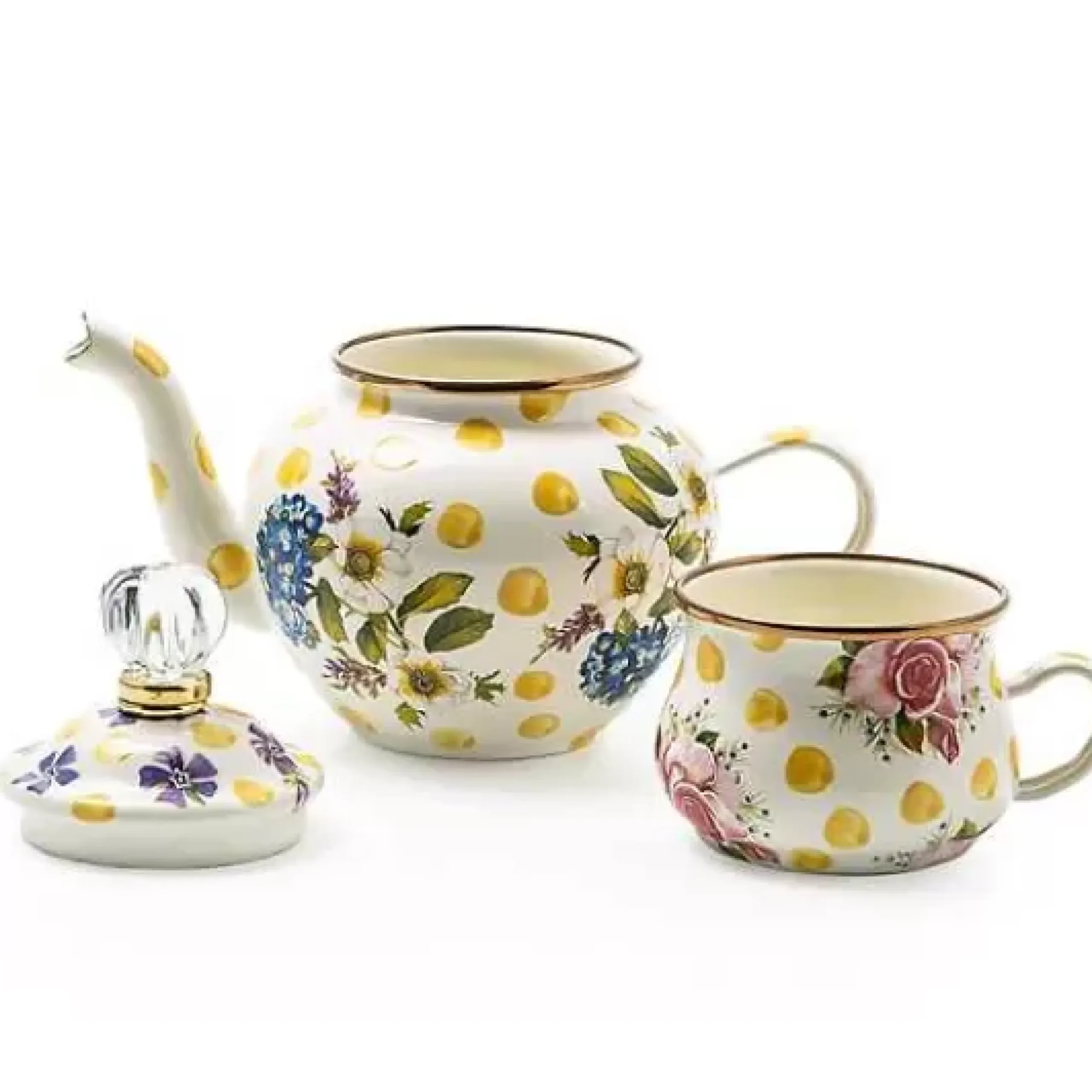 MacKenzie-Childs Wildflowers Yellow High Tea< Kitchen & Table Linens