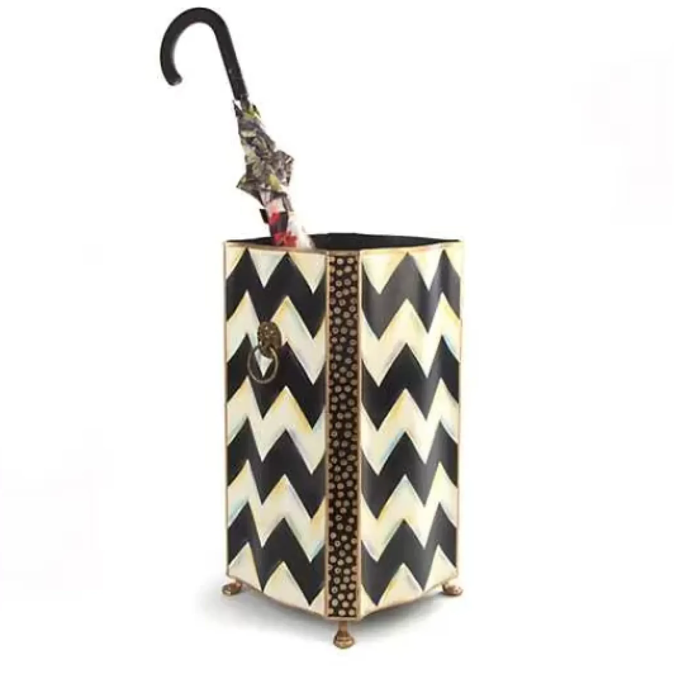 MacKenzie-Childs Zig Zag Umbrella Stand< Room Accents