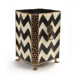 MacKenzie-Childs Zig Zag Waste Bin< Bath & Bath Accessories|Room Accents