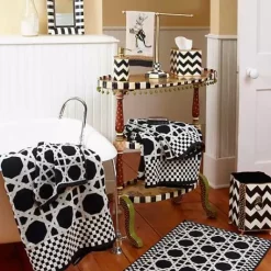 MacKenzie-Childs Zig Zag Waste Bin< Bath & Bath Accessories|Room Accents