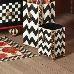MacKenzie-Childs Zig Zag Waste Bin< Bath & Bath Accessories|Room Accents